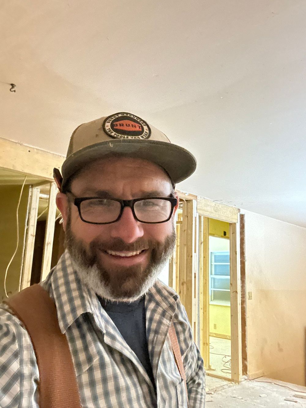 Josh Kimmel, owner of J. Kimmel Carpentry, on a remodel job