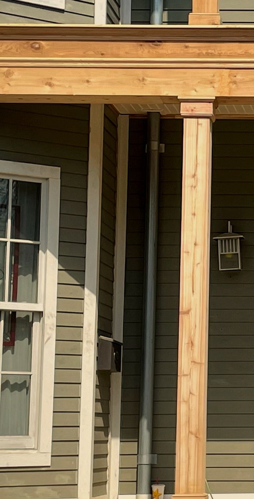 Porch post & trim detail