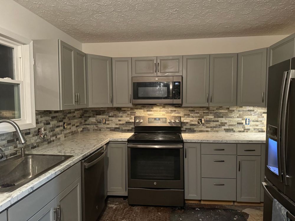 Tile backsplash
